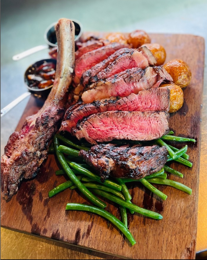 Black Angus tomohawk